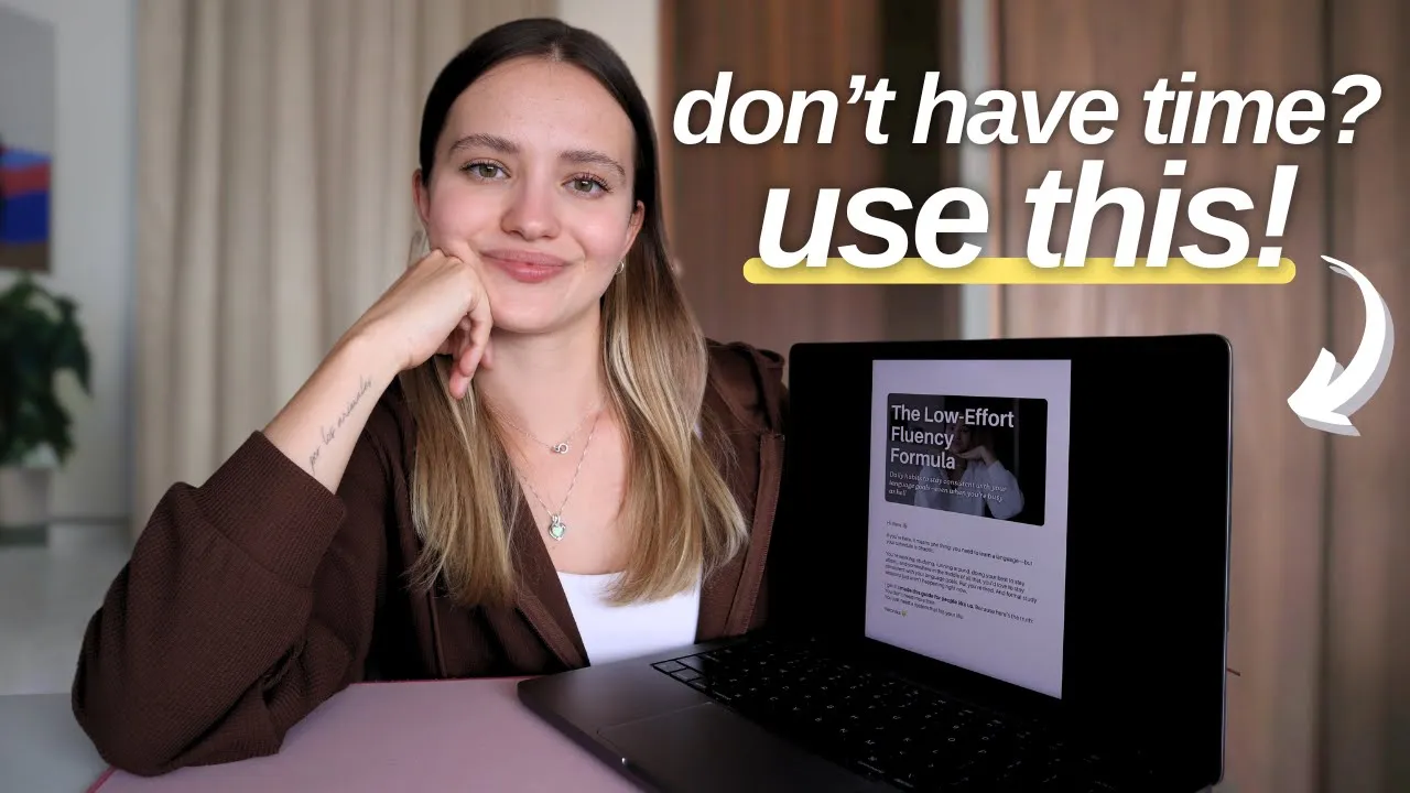 How to *stay consistent* with language learning (even when you don’t have time)